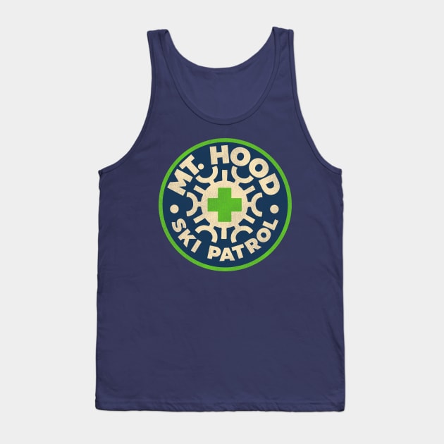 Mt Hood Oregon Ski Patrol Tank Top by darklordpug